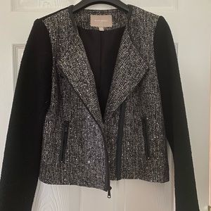 Banana Republic Black and Silver Blazer